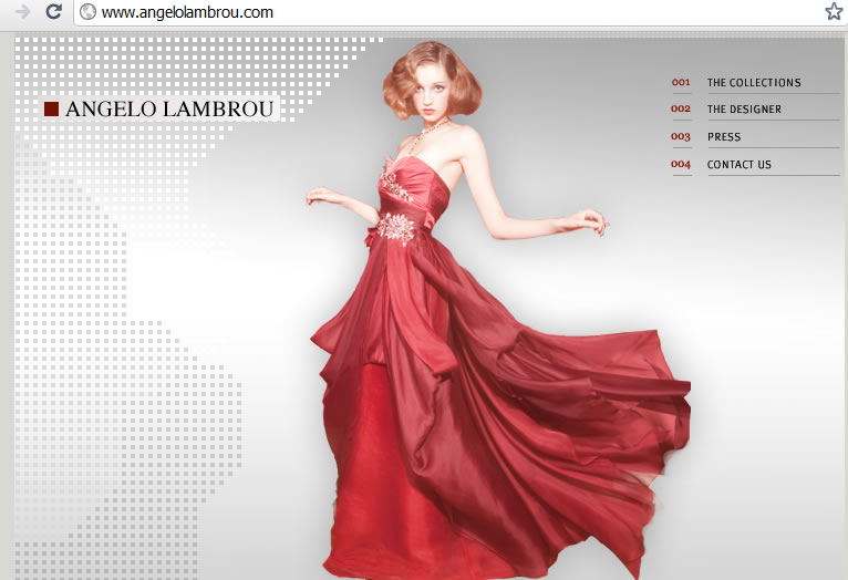 Angelo Lambrou  New York Fashion Designer Web 