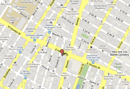 blue bag   266 elizabeth st new york new york fashion design street view on Map