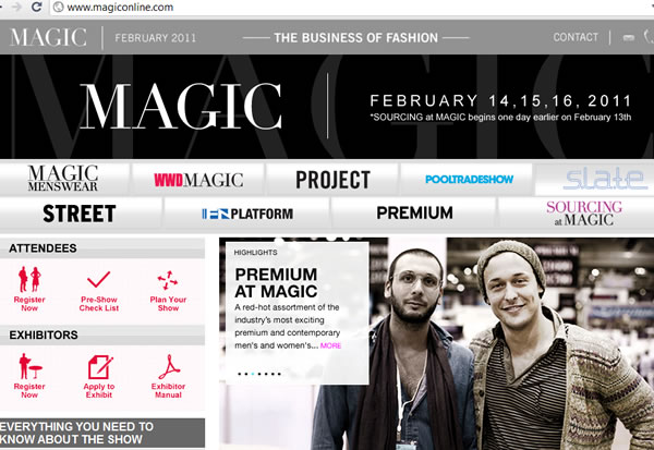 magiconline.com  fashion trade show business site
