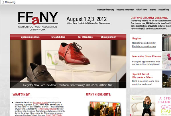 2012 New York Shoe Expo at the Hilton NY Showrooms