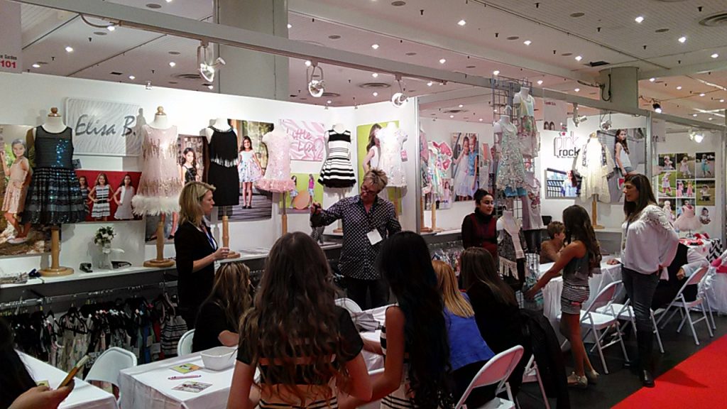 Elisa B and PinkRock on Kids Fashion Trade Show Children's Club New York October 2015