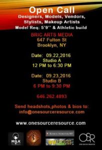 Open Call for Fashion Designers, Models, Stylist, Make-up Artist's and Vendors