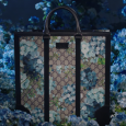 The bags and shoes inside the Blue GG Blooms collection designed by Alessandro Michele.  Manhattan Fashion Magazine New York