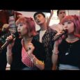 TokyoDiary karaoke time – join the crowd! Ami and Aya, Erika Gold, Yu Tanaka, Taiko Itaki, Sai, Soche, Ippei Tanaka, Mizuki Kano and Maika Loubte all wearing …
