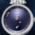 Van Cleef & Arpels introduces the Planétarium automaton, a captivating creation that emulates the graceful movement of six planets orbiting the Sun. This celestial ballet unfolds with a melodic rhythm, […]